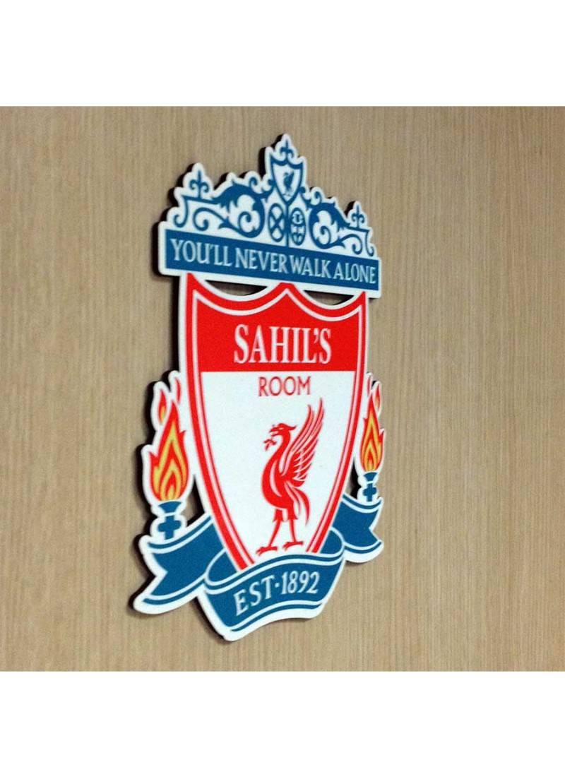 Personalised Liverpool Door Name Plate