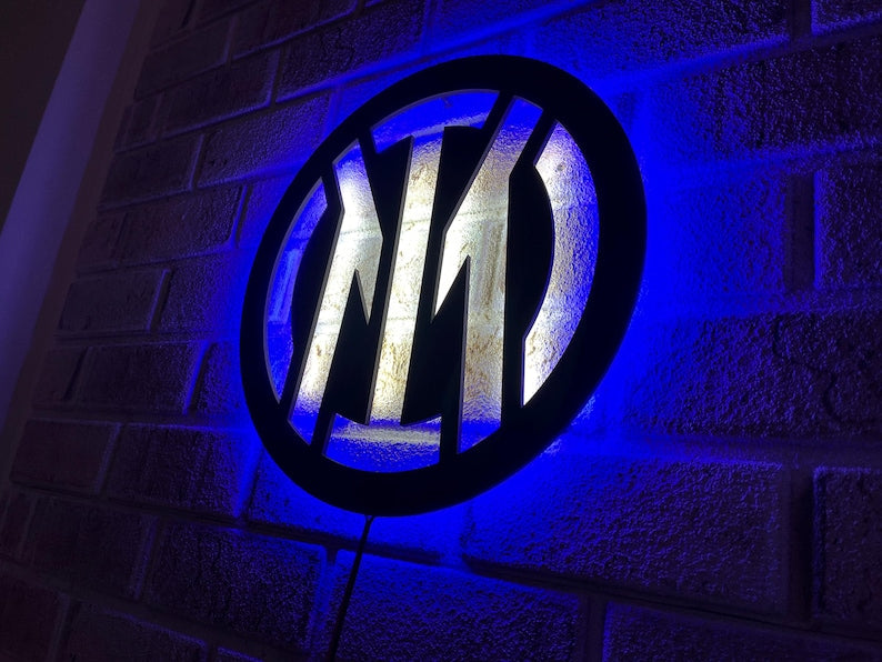 Inter Milan LED Wall Decor Logo