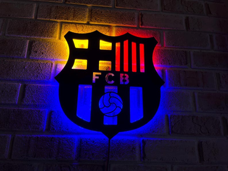 FC Barcelona LED Wall Decor Logo