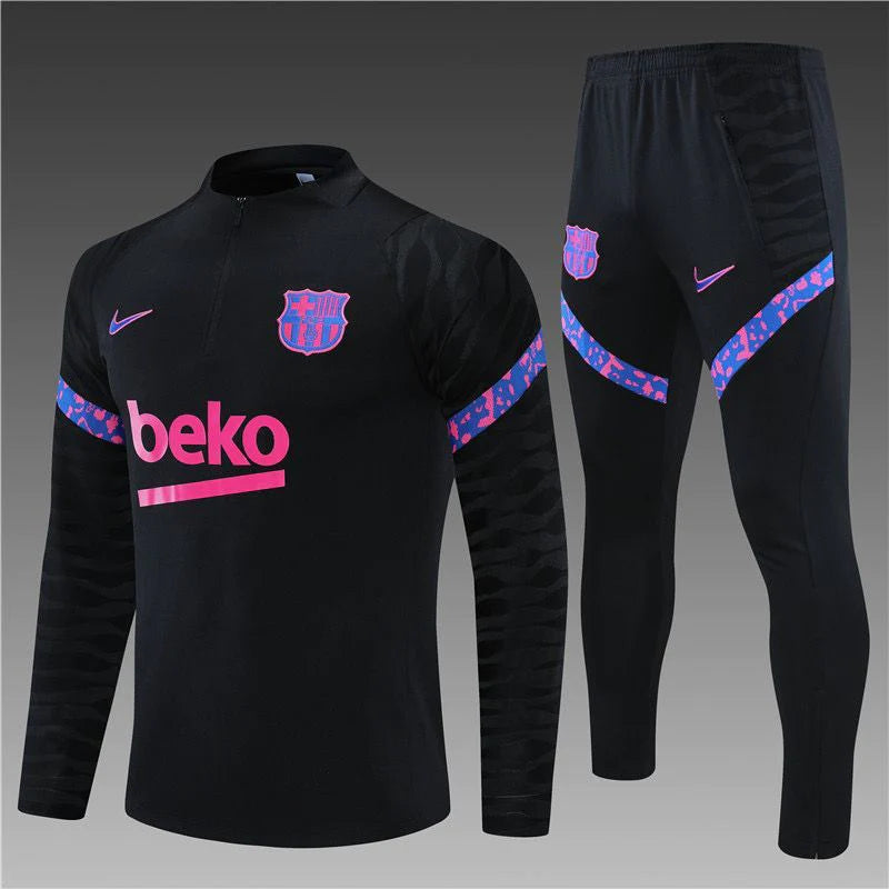 Barcelona Black Training Tracksuit