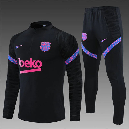 Barcelona Black Training Tracksuit
