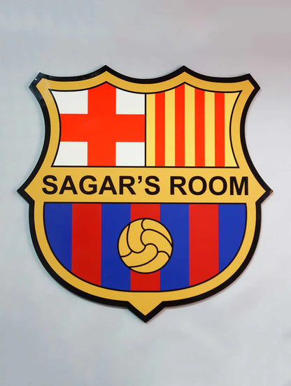 Personalised Fc Barcelona Door Name Plate