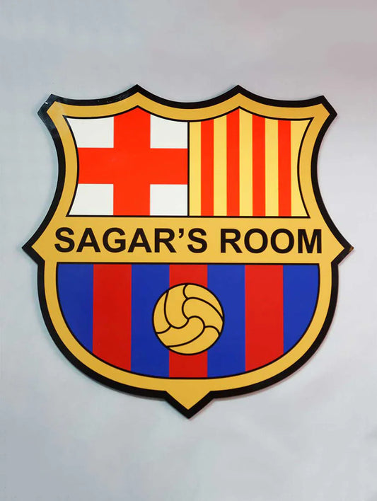 Personalised Fc Barcelona Door Name Plate