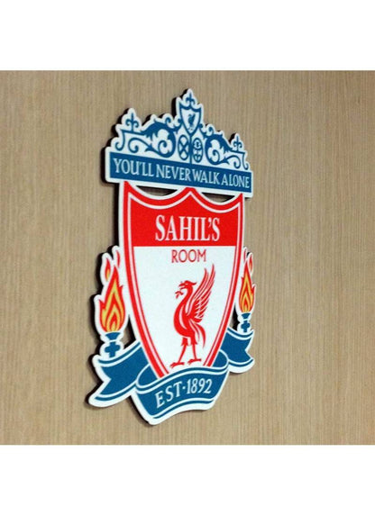 Personalised Liverpool Door Name Plate