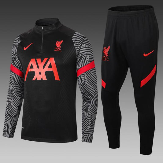 Liverpool Black Training Tracksuit
