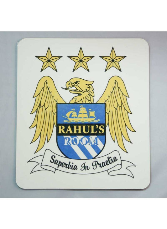 Personalised Manchester City Door Name Plate