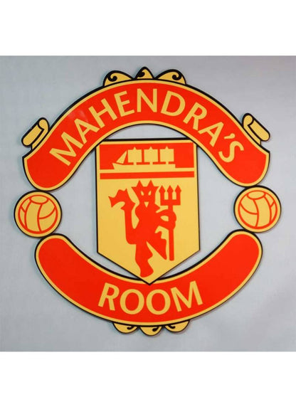Personalised Manchester United Door Name Plate