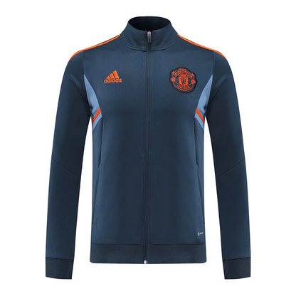 Manchester United Blue Orange Stripe Jacket