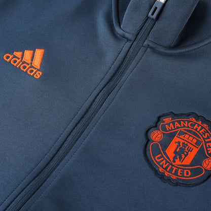 Manchester United Blue Orange Stripe Jacket
