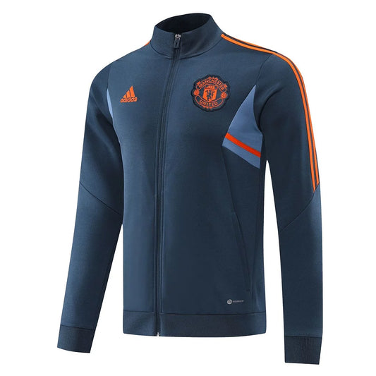 Manchester United Blue Orange Stripe Jacket
