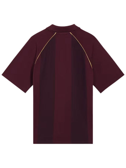 RCB Striper Travel Polo T–Shirt 2026 – Maroon