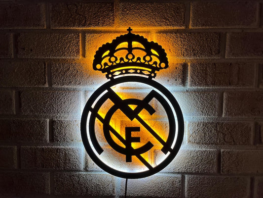 Real Madrid LED Wall Decor Logo