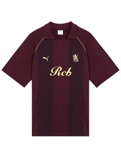 RCB Striper Travel Polo T–Shirt 2026 – Maroon