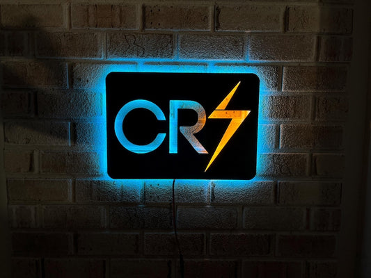 Ronaldo CR7 LED Wall Decor Logo