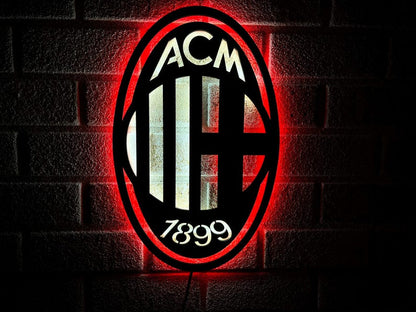 AC Milan LED Wall Decor Logo