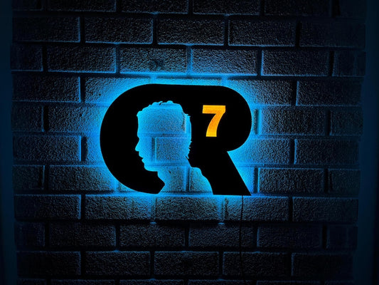 CR7 LED Wall Art Logo
