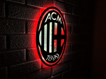 AC Milan LED Wall Decor Logo